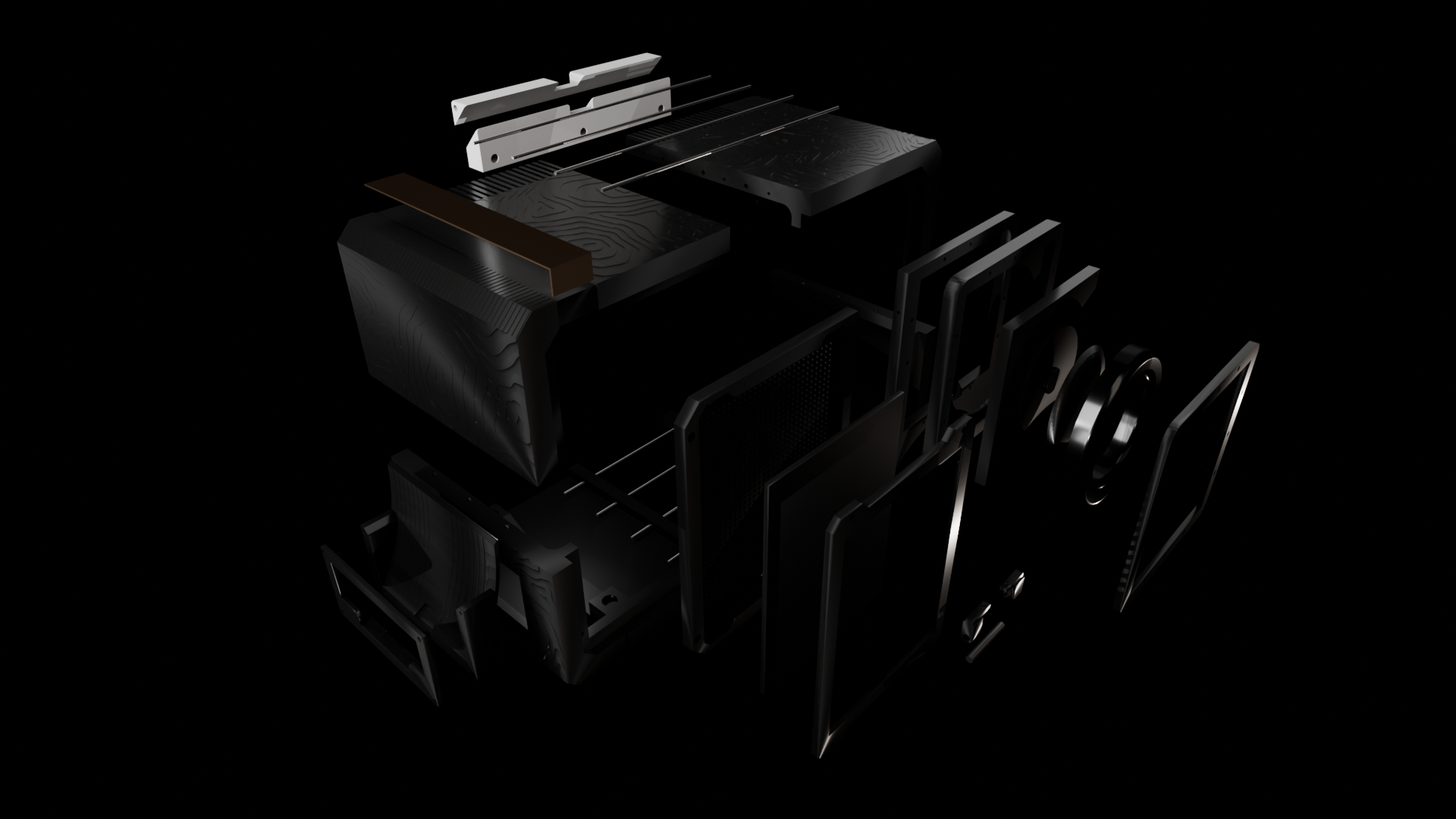 Live Action Booth precision built exploded view